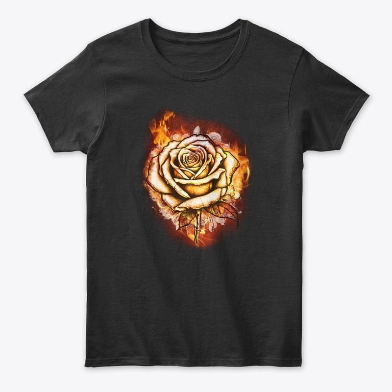 Rose and Flames