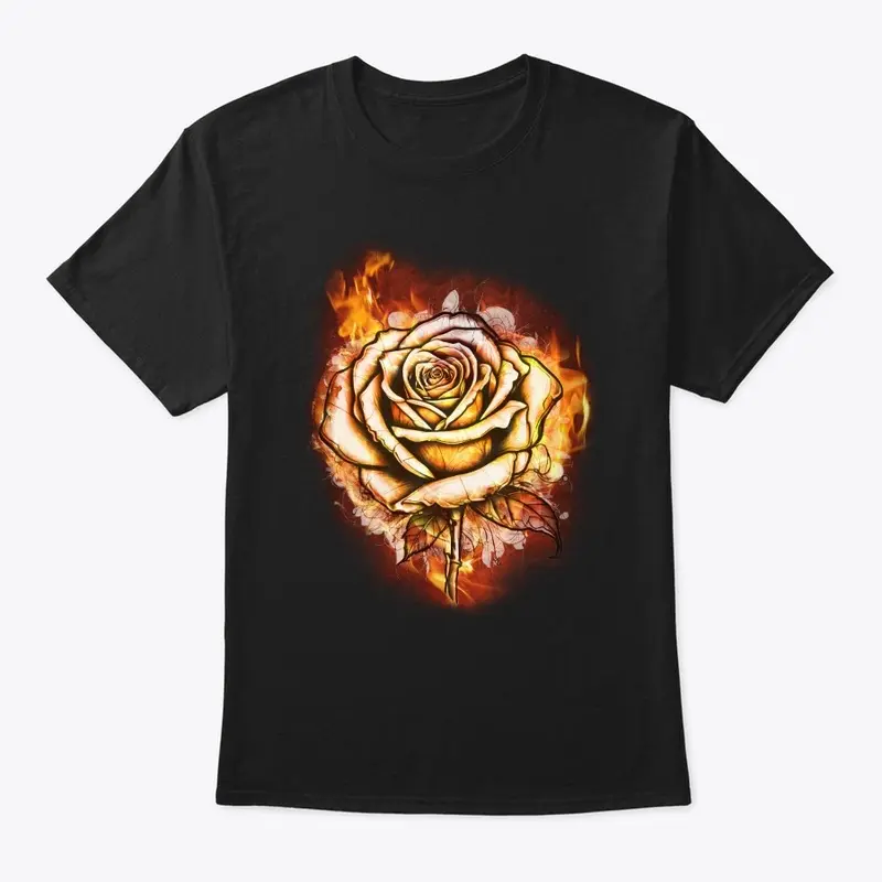 Rose and Flames